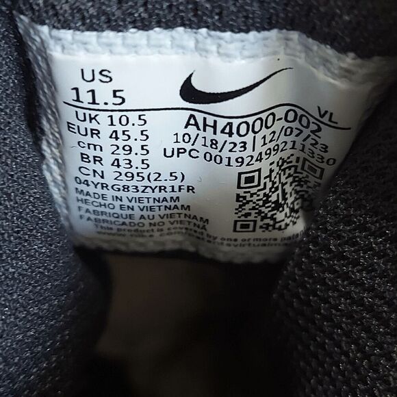 Nike Force Savage Pro 2 Football Cleats Black White AH4000-002 Men's Size 11.5 - Picture 7 of 7